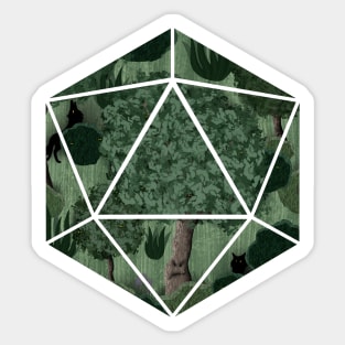 Storybook Death House D20 Sticker